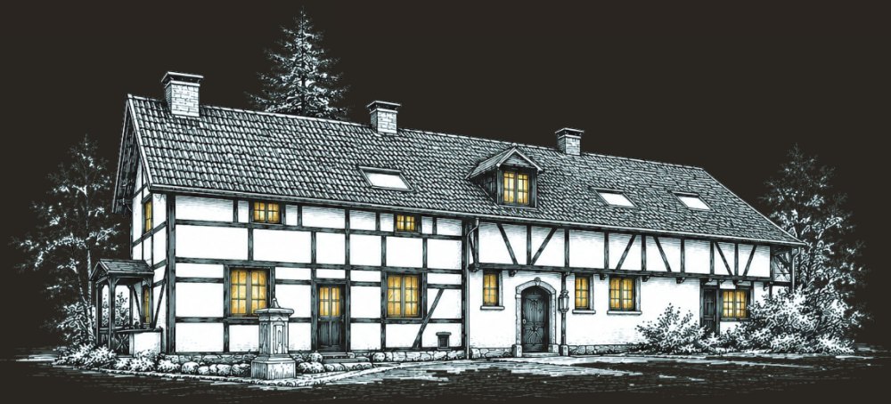 La fermette à colombages de Val de Mé
